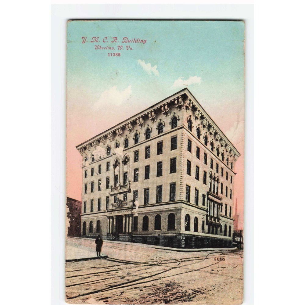 Vintage 1912 YMCA Building Wheeling West Virginia Postcard Bosselman 11385